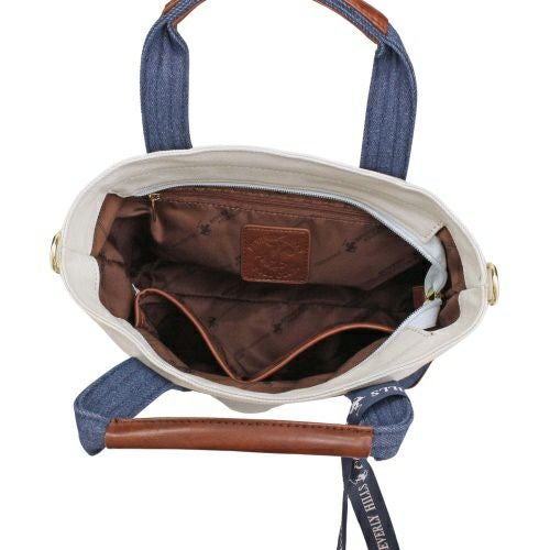 ビバリーヒルズポロクラブ ハンドバッグ レディース ブルー BEVERLY HILLS POLO CLUB BH1006N DLBL/DBL/NV