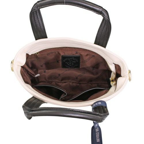 ビバリーヒルズポロクラブ ハンドバッグ レディース ブラック BEVERLY HILLS POLO CLUB BH2006N WH/BK/BK