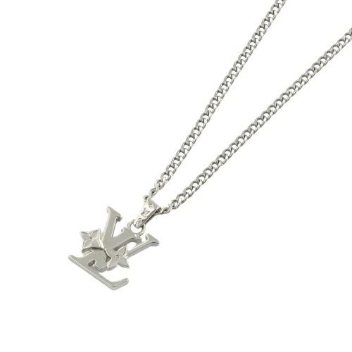 ルイヴィトン ネックレス ペンダント・モノグラム ロウ シルバー LOUIS VUITTON M02254
