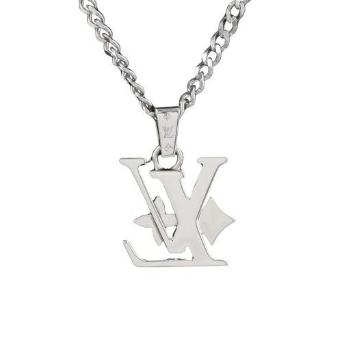 ルイヴィトン ネックレス ペンダント・モノグラム ロウ シルバー LOUIS VUITTON M02254