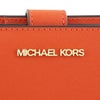 マイケルコース 二つ折り財布 レディース ジェット セット トラベル レザー ビルフォールド ジップ コインウォレット オレンジ MICHAEL KORS 35F7GTVF2L RED CLAY