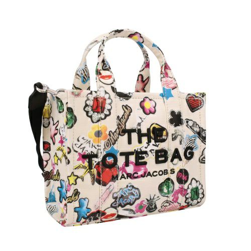マークジェイコブス トートバッグ レディース SMALL TOTE マルチカラー Marc Jacobs 2S5HTT002H03 101 White Multi