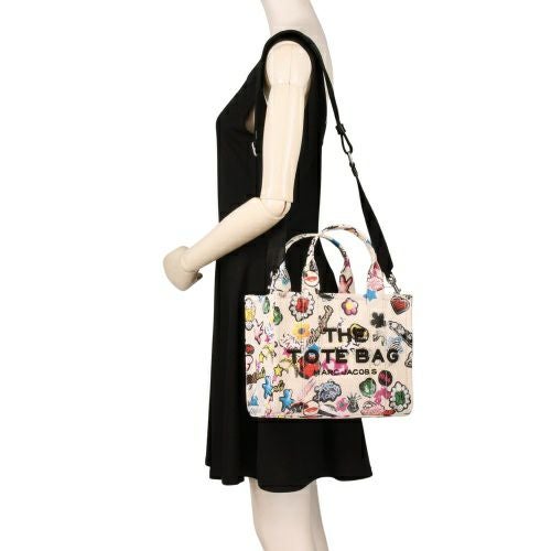 マークジェイコブス トートバッグ レディース SMALL TOTE マルチカラー Marc Jacobs 2S5HTT002H03 101 White Multi