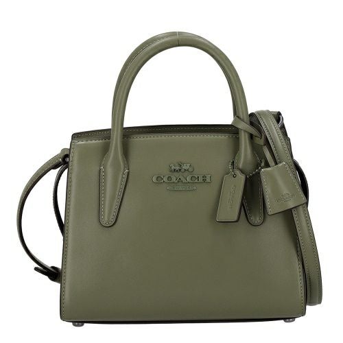 コーチ アウトレット ハンドバッグ レディース アンドレア キャリーオール カーキグリーン COACH OUTLET CP081 QBMGR ミリタリーグリーン