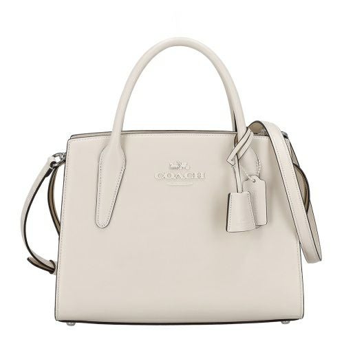 コーチ アウトレット ハンドバッグ レディース ラージ アンドレア キャリーオール ホワイト COACH OUTLET CP086 SV/HA シルバー/チョーク