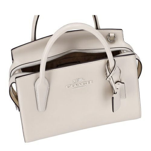 コーチ アウトレット ハンドバッグ レディース ラージ アンドレア キャリーオール ホワイト COACH OUTLET CP086 SV/HA シルバー/チョーク