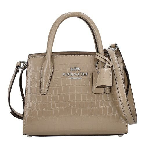 コーチ アウトレット ハンドバッグ レディース アンドレア キャリーオール ブラウン COACH OUTLET CR105 SV/ST シルバー/ストーン