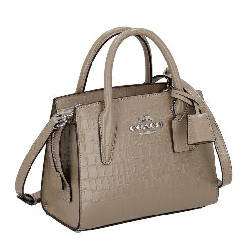 コーチ アウトレット ハンドバッグ レディース アンドレア キャリーオール ブラウン COACH OUTLET CR105 SV/ST シルバー/ストーン