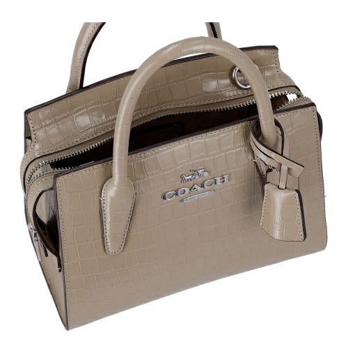 コーチ アウトレット ハンドバッグ レディース アンドレア キャリーオール ブラウン COACH OUTLET CR105 SV/ST シルバー/ストーン