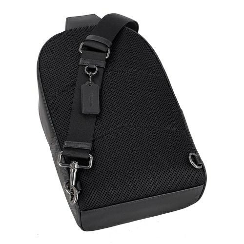 コーチ アウトレット ボディバッグ メンズ ウエスト パック・シグネチャー キャンバス ブラック COACH OUTLET CV924 QBMI5
