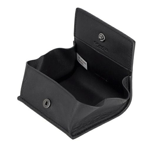 コーチ アウトレット コインケース メンズ フォールデッド コイン ケース・シグネチャー キャンバス ブラック COACH OUTLET CW360 QBMI5 チャコール/ブラック