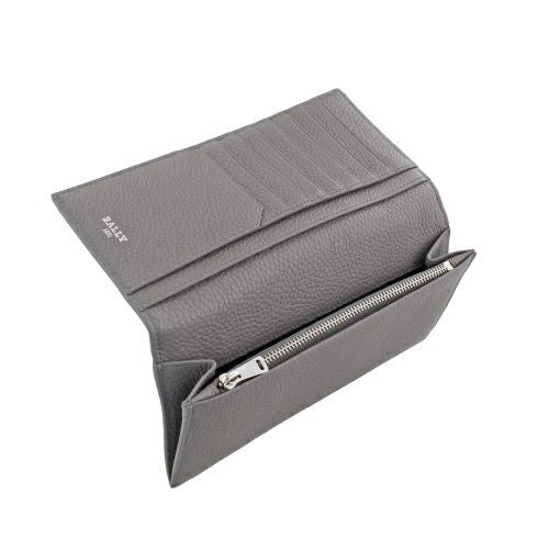 バリー 長財布 メンズ グレー BALLY 6306282 ADRIA DARK MINERAL PALLADIO