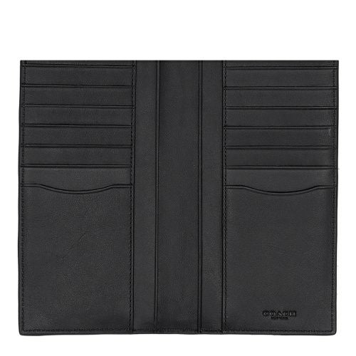 コーチ アウトレット 長財布 メンズ ブレスト ポケット ウォレット・シグネチャー レザー ブラック COACH OUTLET CW356 BK/BK