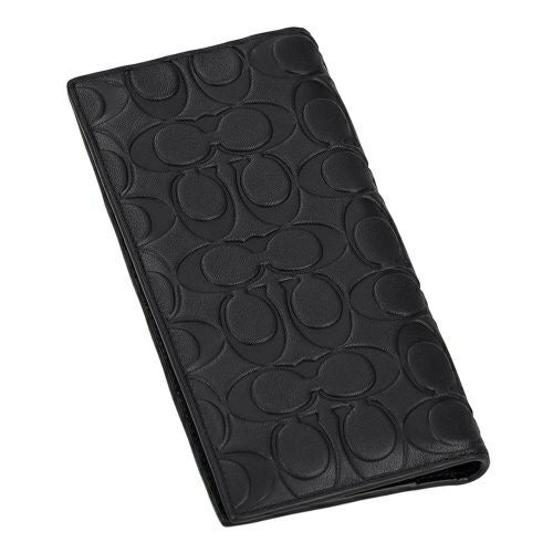 コーチ アウトレット 長財布 メンズ ブレスト ポケット ウォレット・シグネチャー レザー ブラック COACH OUTLET CW356 BK/BK