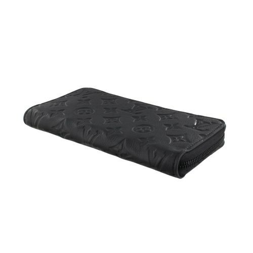 ルイヴィトン 長財布 メンズ モノグラム・シャドウ ジッピーウォレット・ホリゾンタル ブラック LOUIS VUITTON M80333