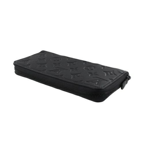 ルイヴィトン 長財布 メンズ モノグラム・シャドウ ジッピーウォレット・ホリゾンタル ブラック LOUIS VUITTON M80333