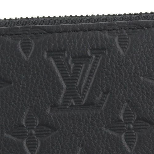 ルイヴィトン 長財布 メンズ モノグラム・シャドウ ジッピーウォレット・ホリゾンタル ブラック LOUIS VUITTON M80333