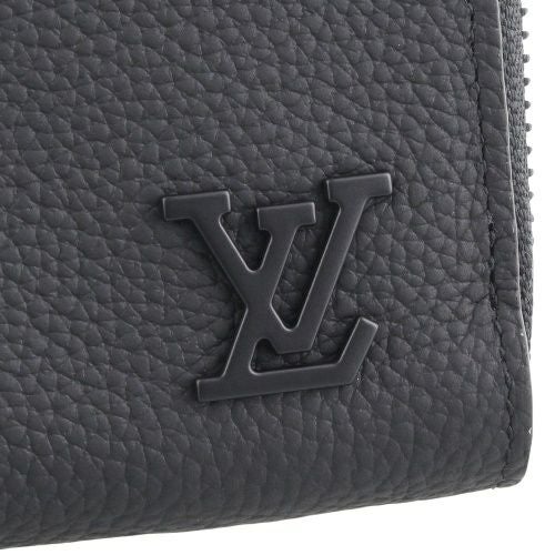 ルイヴィトン 長財布 メンズ アエログラム ジッピーウォレット・ホリゾンタル ブラック LOUIS VUITTON M80334