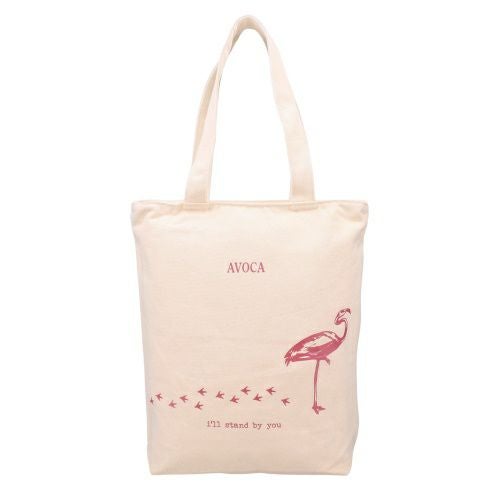アヴォカ トートバッグ レディース ホワイト AVOCA ACT-001 010 Flamingo