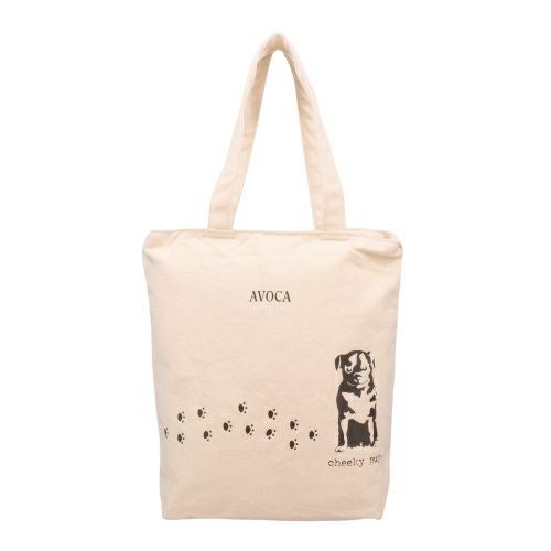 アヴォカ トートバッグ レディース ホワイト AVOCA ACT-001 011 Dog