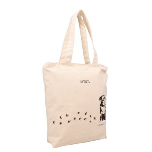 アヴォカ トートバッグ レディース ホワイト AVOCA ACT-001 011 Dog