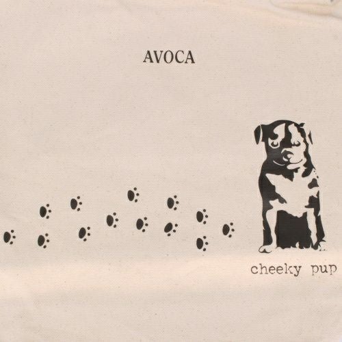 アヴォカ トートバッグ レディース ホワイト AVOCA ACT-001 011 Dog
