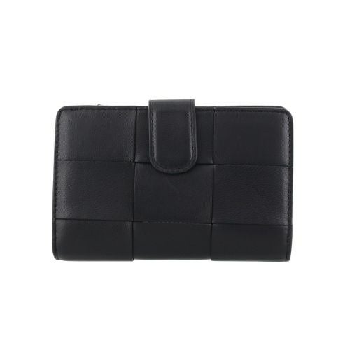 ピュア モエナ 二つ折り財布 レディース ブラック Pua Moena PUMPM50663BK BLACK