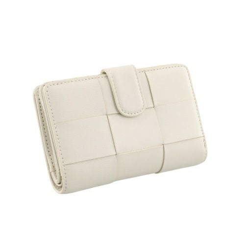 ピュア モエナ 二つ折り財布 レディース ベージュ Pua Moena PUMPM50663ECB Ecru Beige