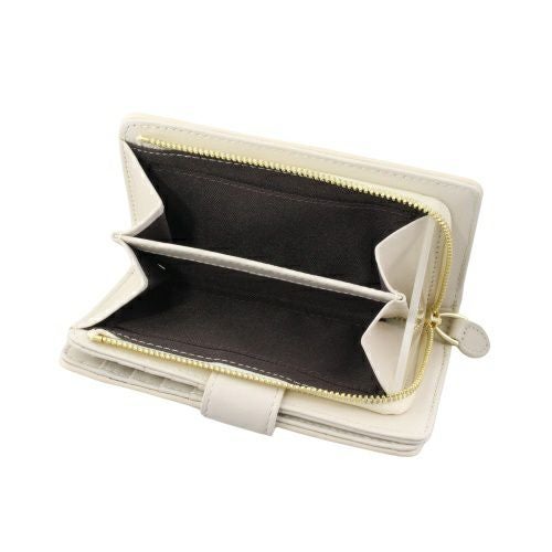 ピュア モエナ 二つ折り財布 レディース ベージュ Pua Moena PUMPM50663ECB Ecru Beige