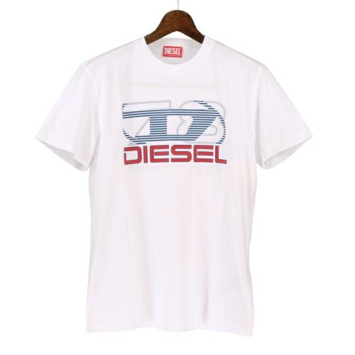 ディーゼル Tシャツ メンズ T-DIEGER-K74 ホワイト DIESEL A12502 0GRAI 100 Mサイズ