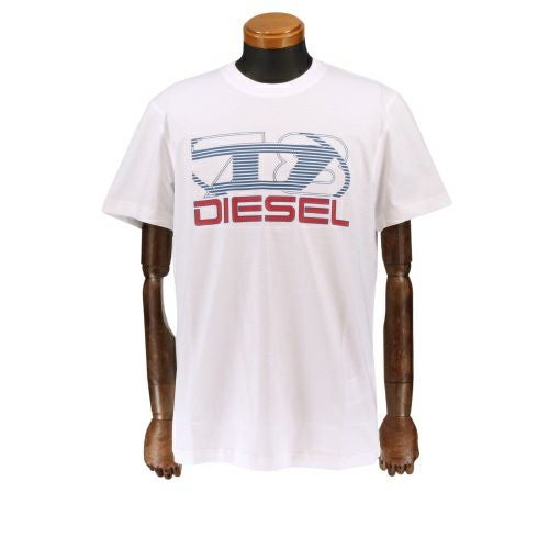 ディーゼル Tシャツ メンズ T-DIEGER-K74 ホワイト DIESEL A12502 0GRAI 100 Lサイズ