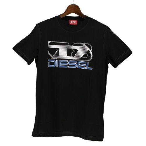 ディーゼル Tシャツ メンズ T-DIEGER-K74 ブラック DIESEL A12502