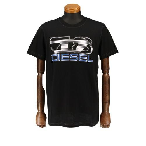 ディーゼル Tシャツ メンズ T-DIEGER-K74 ブラック DIESEL A12502 0GRAI 9XX Mサイズ
