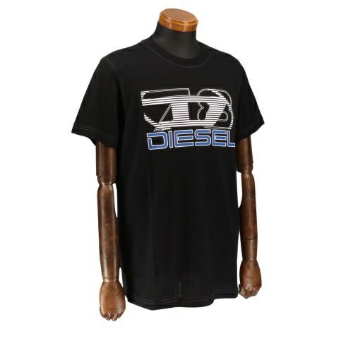 ディーゼル Tシャツ メンズ T-DIEGER-K74 ブラック DIESEL A12502