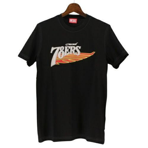 ディーゼル Tシャツ メンズ T-DIEGER-K75 ブラック DIESEL A12503 0GRAI 9XX Mサイズ
