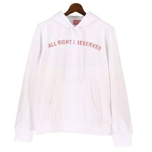 ディーゼル パーカー メンズ S-GINN-HOOD-K39 ホワイト DIESEL A12515 0HAYT 100 Mサイズ