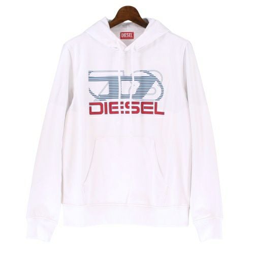 ディーゼル パーカー メンズ S-GINN-HOOD-K40 ホワイト DIESEL A12516