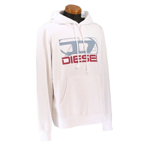 ディーゼル パーカー メンズ S-GINN-HOOD-K40 ホワイト DIESEL A12516