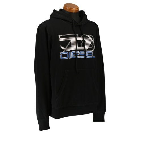 ディーゼル パーカー メンズ S-GINN-HOOD-K40 ブラック DIESEL A12516 0HAYT 9XX Mサイズ