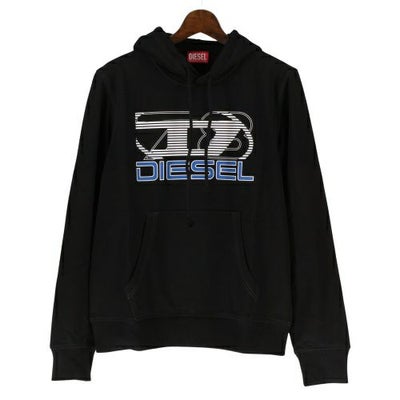 ディーゼル パーカー メンズ ブラック DIESEL A03769 0BAWT 9XX BLACK 