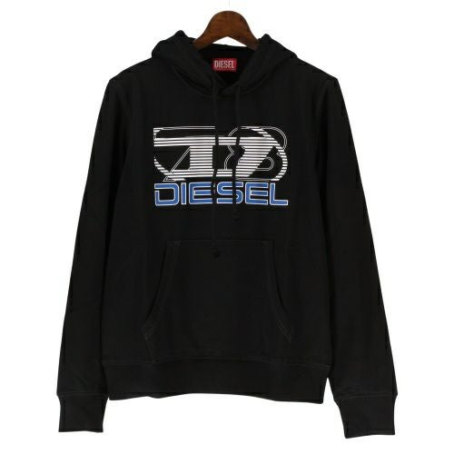 ディーゼル パーカー メンズ S-GINN-HOOD-K40 ブラック DIESEL A12516 0HAYT 9XX Lサイズ
