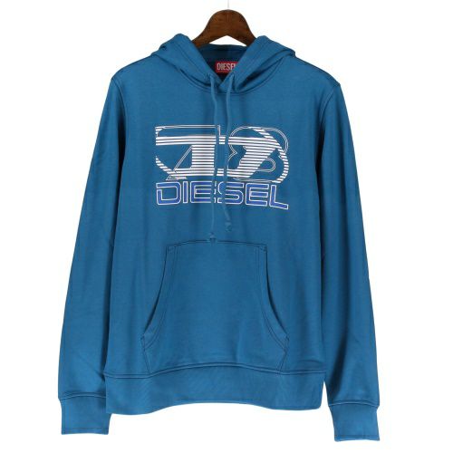 ディーゼル　パーカー　新品同様　サイズL ディーゼル パーカー メンズ S-GINN-HOOD-K40 ブルー DIESEL A12516