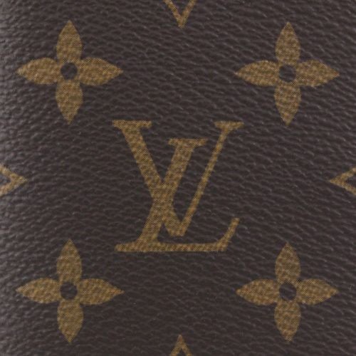 ルイヴィトン 二つ折り財布 モノグラム ポケットウォレット・LV チャーム ブラウン LOUIS VUITTON M14613 アズールブルー