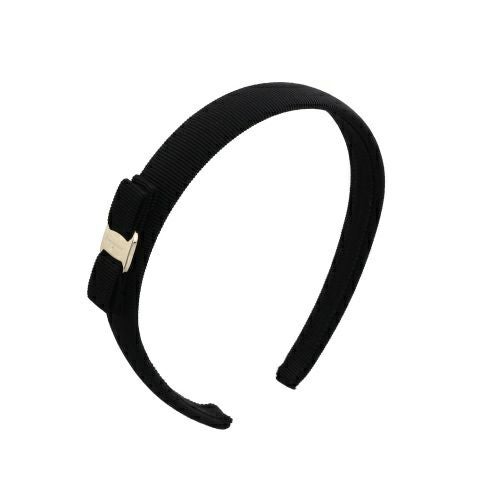 フェラガモ カチューシャ ヘアアクセサリー レディース ヴァラ ブラック Salvatore Ferragamo 340086 430314 NERO/ORO