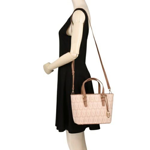 ジャンニ バレンチノ ハンドバッグ レディース ホワイト GIANNI VALENTINO GV001 Monogram/Pink