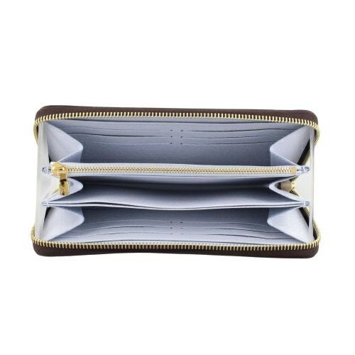 ルイヴィトン 長財布 モノグラム ジッピー・ウォレット ブラウン LOUIS VUITTON M14815 モノグラム/アズールブルー