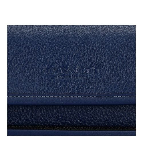 コーチ アウトレット ショルダーバッグ メンズ サリバン フラップ クロスボディ バッグ ブルー COACH OUTLET CY800 QBDEB ディープブルー