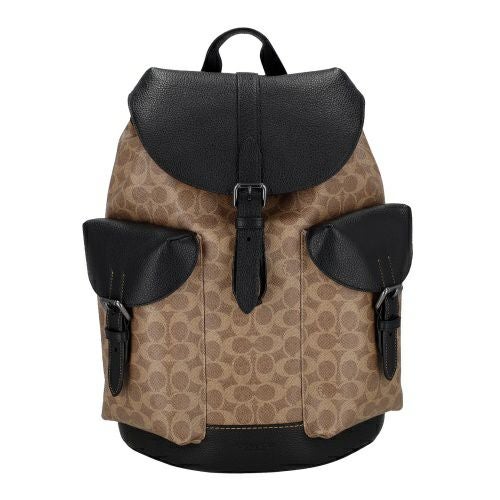 コーチ アウトレット バックパック メンズ ワーナー バックパック・シグネチャー キャンバス ブラウン COACH OUTLET CW211 QBNRX タン/ブラック