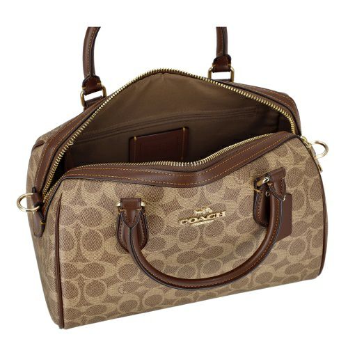 コーチ アウトレット ハンドバッグ レディース ローアン サッチェル バッグ・シグネチャー キャンバス ブラウン COACH OUTLET CV961 IMXHE タン/ブラウン