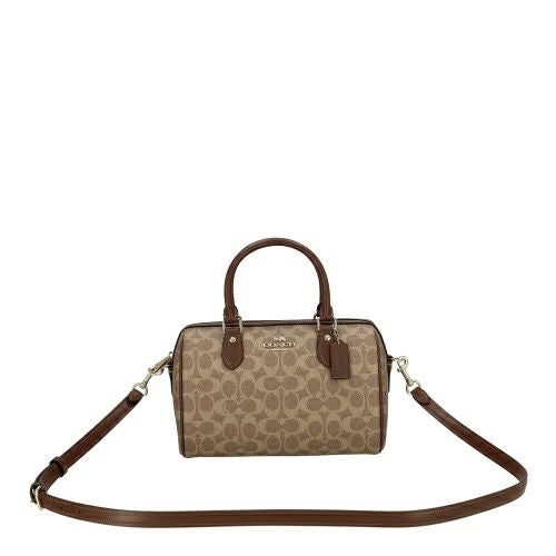 コーチ アウトレット ハンドバッグ レディース ローアン サッチェル バッグ・シグネチャー キャンバス ブラウン COACH OUTLET CV961 IMXHE タン/ブラウン